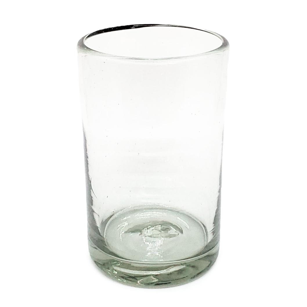 VIDRIO SOPLADO al Mayoreo / vasos grandes transparentes, 14 oz, Vidrio Reciclado, Libre de Plomo y Toxinas / stos artesanales vasos le darn un toque clsico a su bebida favorita.